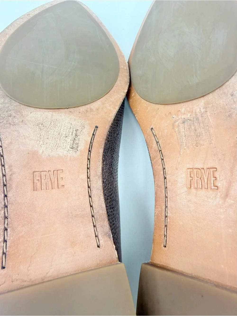 Frye KENZIE VENETIAN Multi Metallic Bronze Shimmer Pointed Toe Ballet Flats